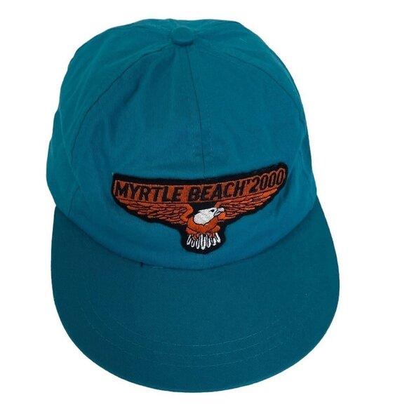 Myrtle Beach Bike Week 2000 Cap Hat Teal Blue Womens - Picture 1 of 8